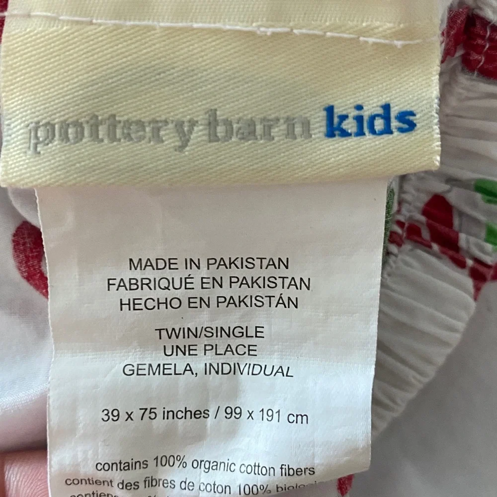 Pottery Barn Kids Red and Green Holiday Quilt